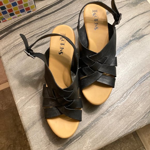 Korks platform clog sandal - Size 9M - Picture 3 of 7